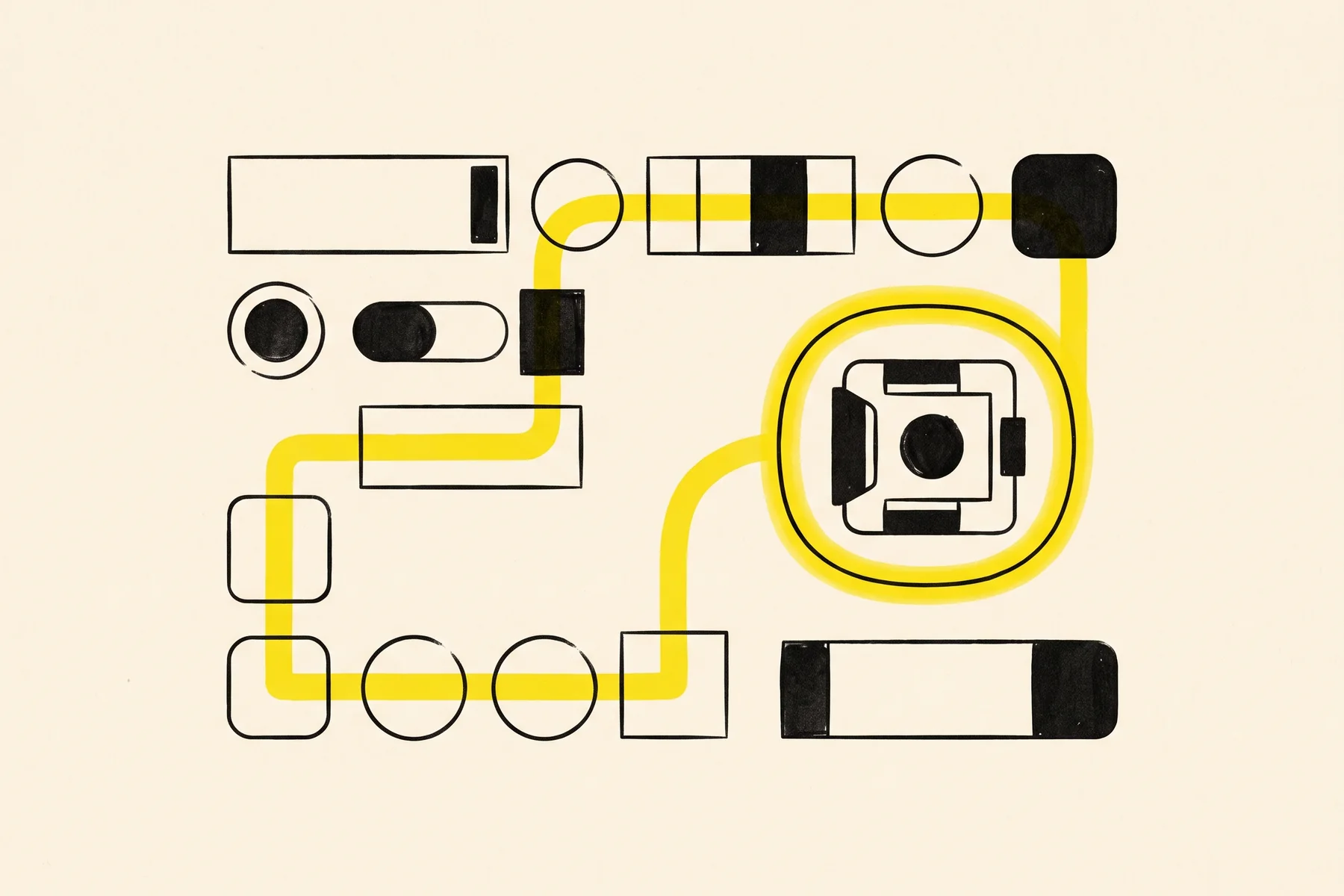 A focus indicator loops inside one interface component while the rest of the page remains out of reach.