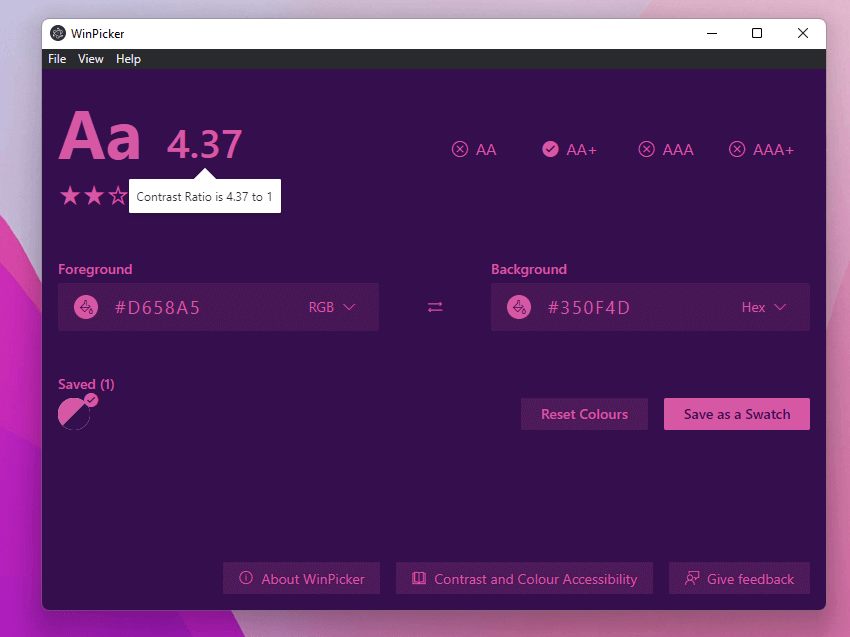 Interface principal do WinPicker